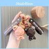 Cute Cartoon Bear Silicone Keychain Creative Bag Pendant Wholesale Key Buckle