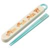 Skater Chopsticks and Bento Box Set for Kids 16.5cm Dishwasher Safe Slide-Out Design Bread Thief Boys and Girls ABS2AMAG-A