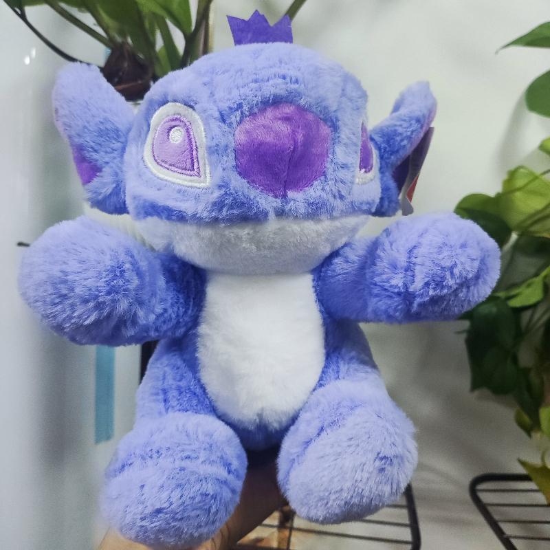 Purple Stitch Stuffed Plush Toy Cartoon Cute Interstellar Baby Plush Doll Sleeping Pillow Giving Girlfriend Birthday Gift 25cm