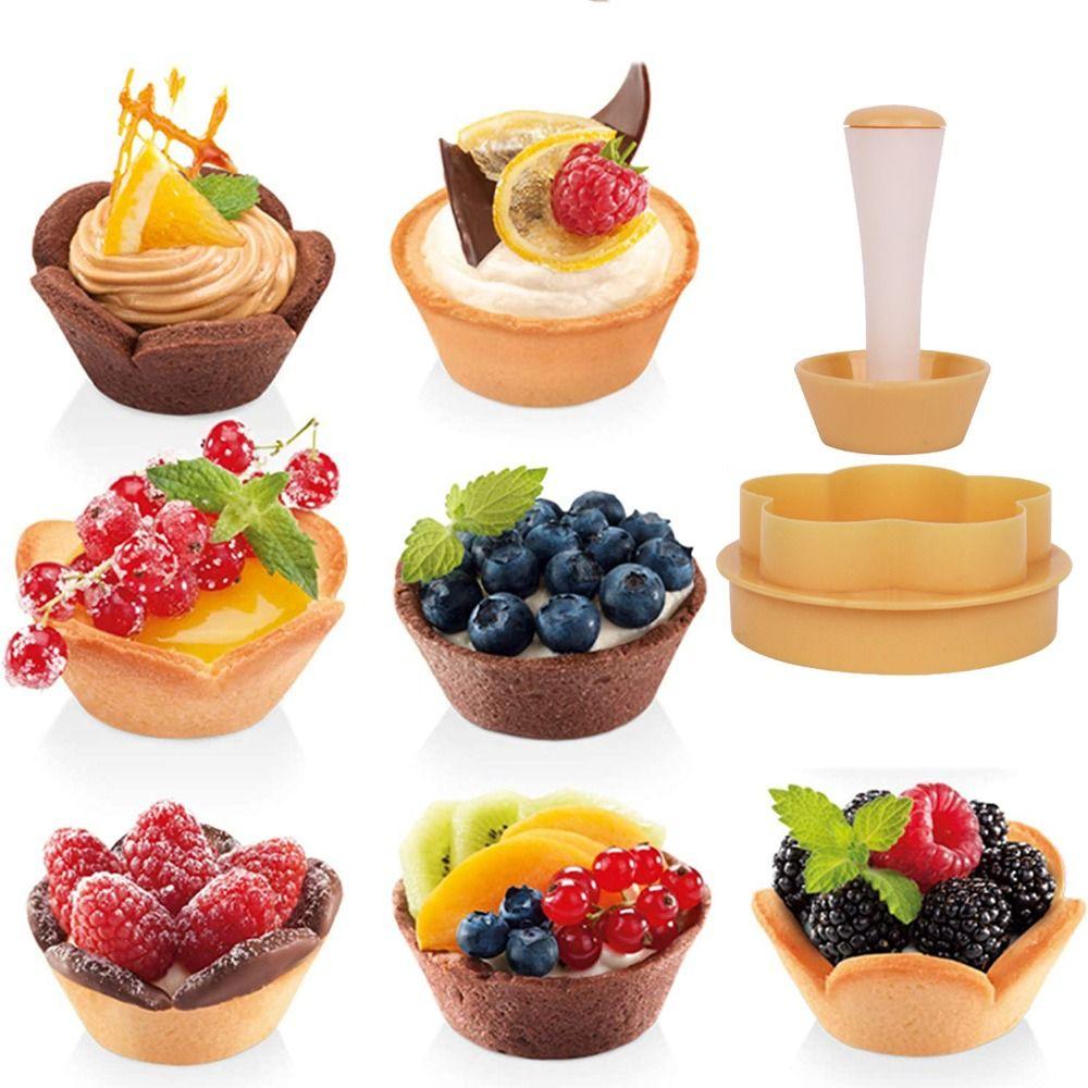 

Пластиковый инструмент для выпечки в форме цветка, круглый резак для печенья, форма для печенья, форма для тарталеток