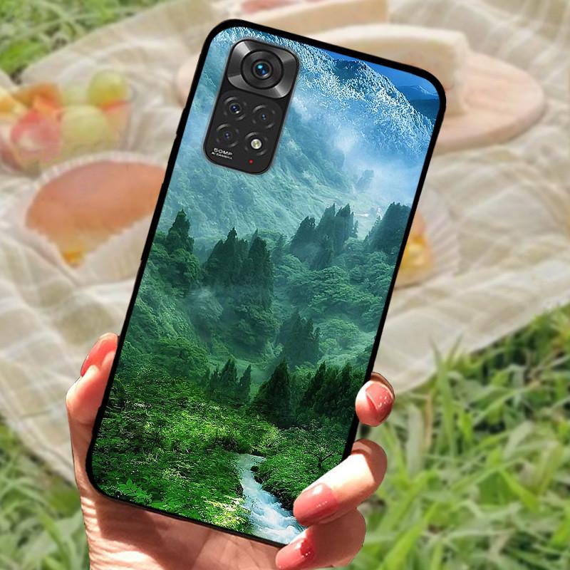 For Redmi Note 11 4G Case Cute Shockproof Silicone Soft TPU Phone Cover For Xiaomi Redmi Note 11s Bumper Cases On Note11 Pro