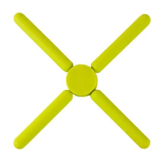 

Складной нескользящий коврик для кастрюли, сковороды, силиконовый термостойкий коврик, крестообразный держатель, подставка под тарелку, кухонные принадлежности 20x3.2x1.1cm