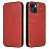 Card Holder Leather Phone Case for iPhone 15,Carbon Fiber Texture Stand Phone Cover