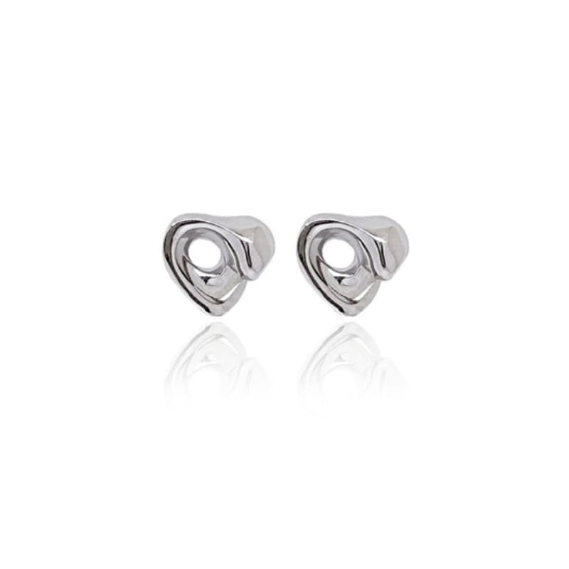 XI`ANN Heart wave stud E heart wave earrings