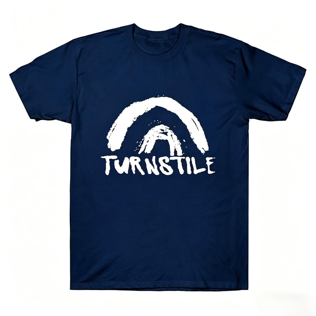 Turnstile DOUBLE RAINBOW Tee Turnstile Band Tshirt Cotton Unisexs Clothing Graphic Print Rock Streetwear Summer New T Shirt