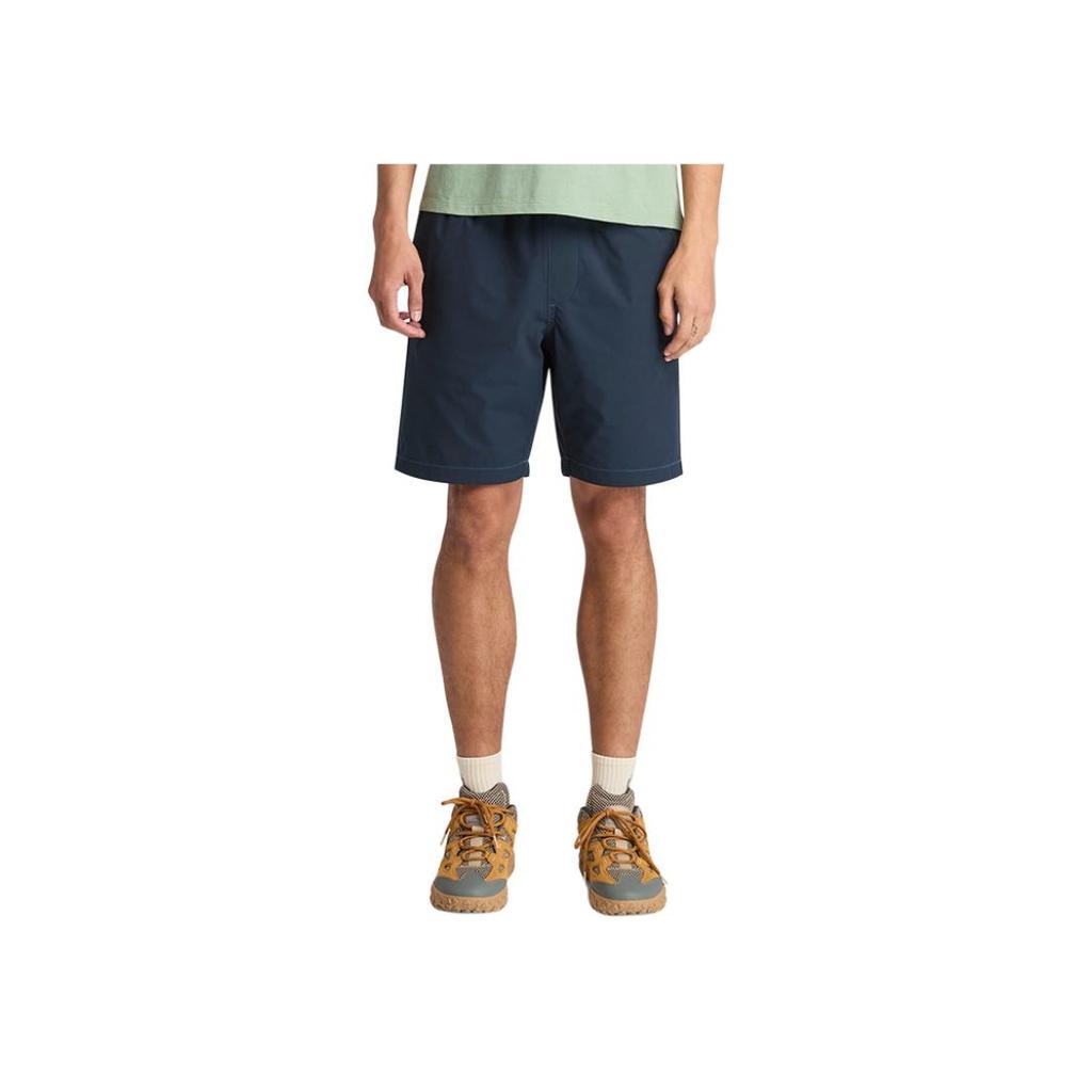 Timberland Ss25 Brand Logo Solid Color Outdoor Lace-Up Breathable Five-Point Casual Shorts Men Shorts Deep-Sapphire-Blue A6EY1-433