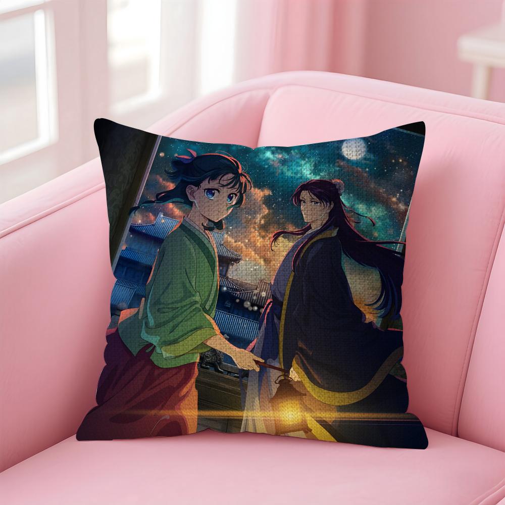 TThe ApothecaryY Diaries Cushion Cover Natural Linen Pillow Case DoubleSided Print Decorative Sofa Pillowcase Home Decor Gift