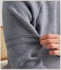 Men's 2025 Autumn/Winter Solid Color Jacquard Sweater, Stylish Half-High Collar Knitwear