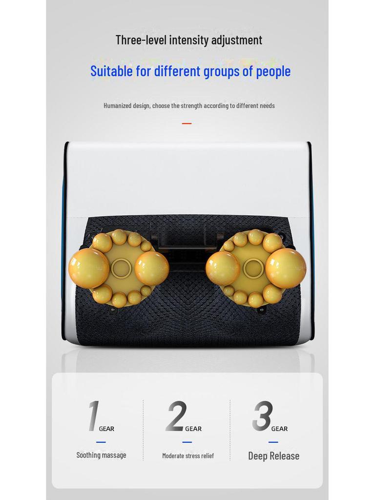 Intelligentes Mehrzonen-Massagekissen: Zervikal, Nacken, Taille, Rücken, Schulter, Heimheizung Lendenwirbelstütze