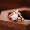 New Style Zircon Set Ring European and American Super Flash Oval Shaped Ring for Women