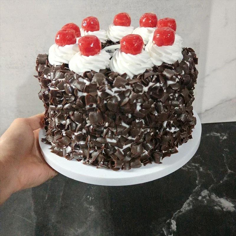 Simulation Geburtstagstortenmodell Obstkuchen Erdbeere Schokolade Sahnetorten Dessertladen Schaufensterauslage Fotografie-Requisiten