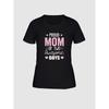 Women Proud Mom of Two Print T-Shirt Pink Letter Icon Round Neck Short Sleeve Spring Summer Mom Gift Casual Top