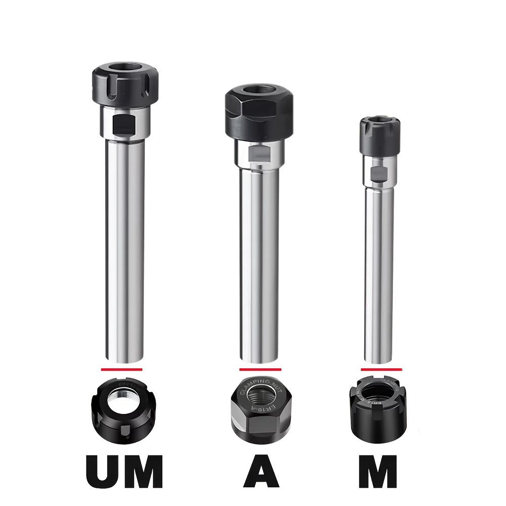 High Precision Straight Shank Tool Holder: ER8, ER11, ER16, ER20 Engraving & Milling Extension Rod for Drill Chuck
