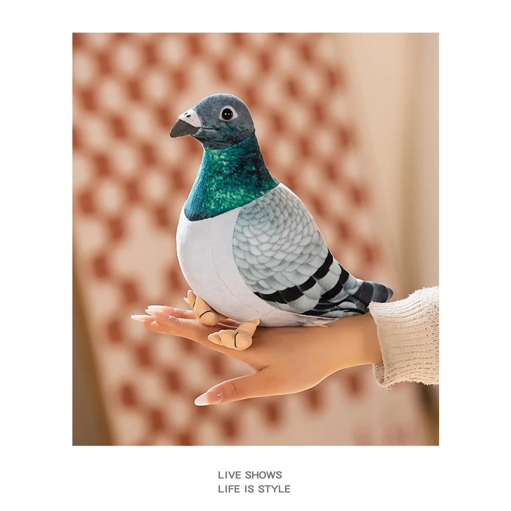 Simulation Pigeon Plush Toy Cartoon Birds Peace Dove Doll Doll Children Doll Gift Wholesale