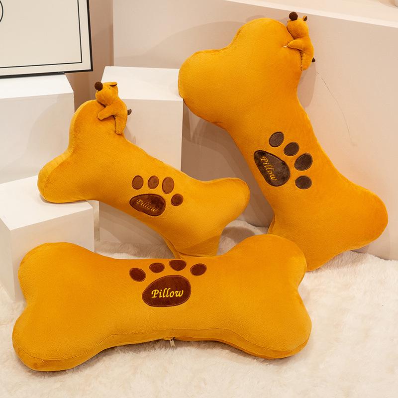 Creative Soft Dog Bone Pillow Plush Toy Bone Doll Home Sofa Pillow Children'S Soothing Ragdoll