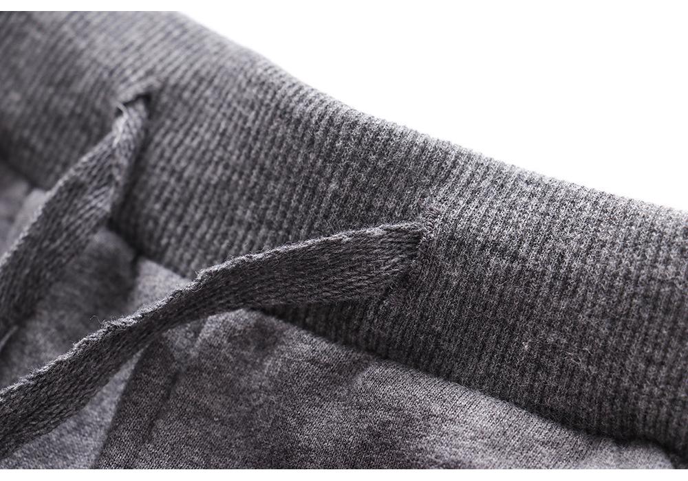 Kids' Autumn/Winter Cotton Trousers: Boys' European American Printed Knit with Ribbed Cuffs
