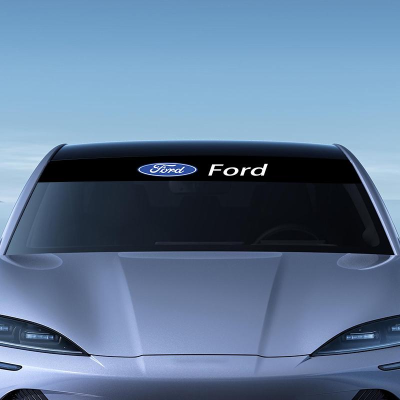 Car Windshield Sticker Fashion Sport Decals Decoration Sticker For Ford Focus Mondeo Kuga Fiesta MK7 Escort Explorer Edge 2 4 MK2 MK4