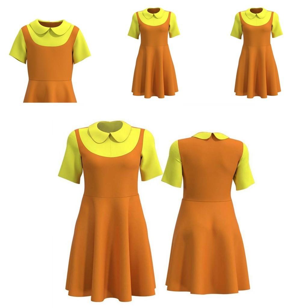 Hochwertiges Squid Game Cosplay Kostüm Kleid Neue Materialien Flexibel und Stilvoll