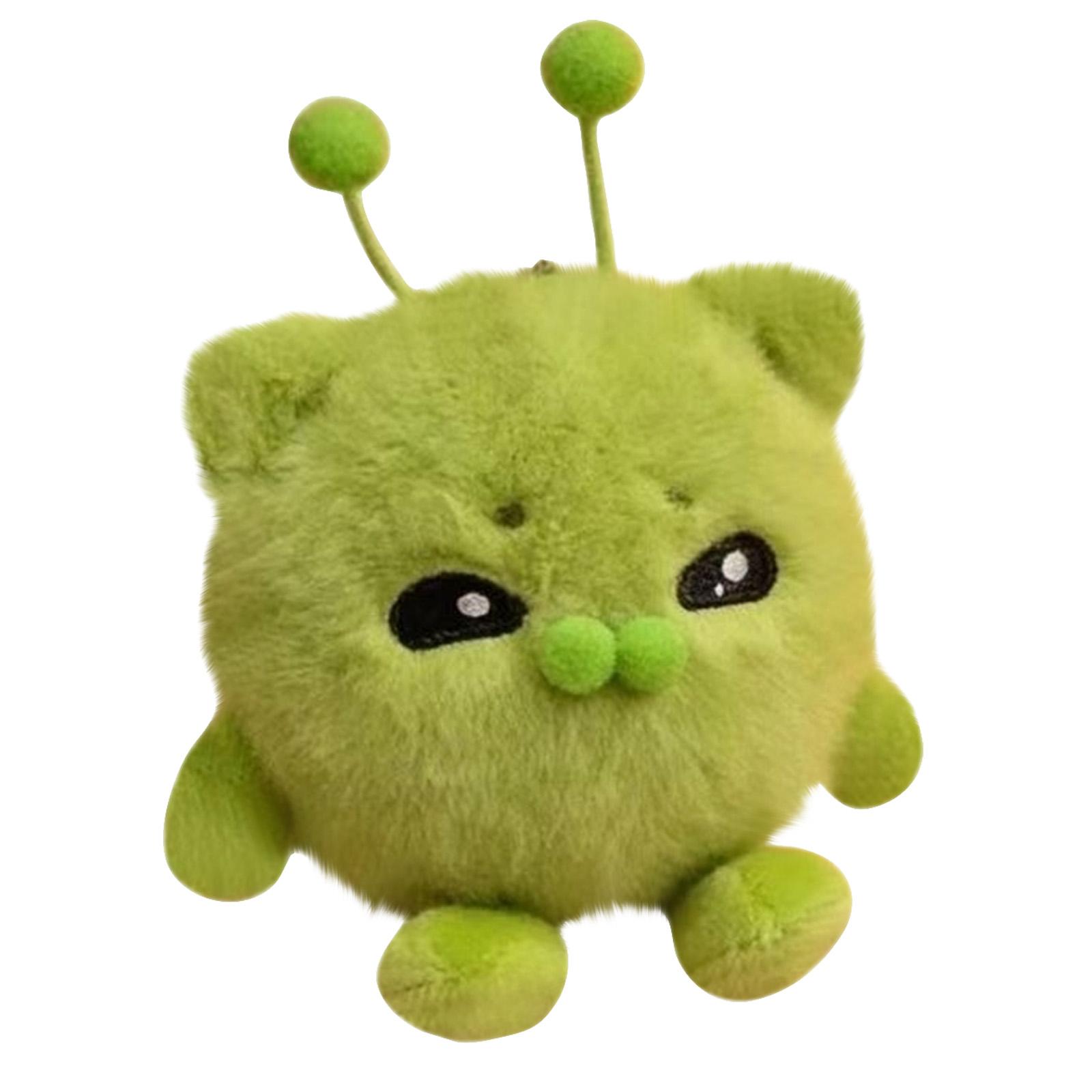 

Plush Alien Cat Stuffed Toy Soft Plush Doll with Antenna and Round Shape Suitable for Collectors and Gift Giving 15cm Size one size белый