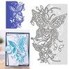 Stanzform Schmetterling Vollfarbe Hohl Wiederverwendbar Kohlenstoffstahl Elegant DIY Scrapbooking Prägeschablone für Schule