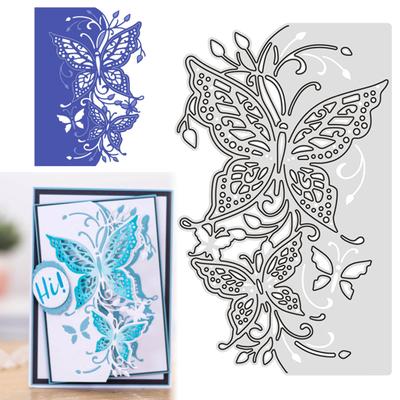 Cutting Die Butterfly Solid Color Hollow Reusable Carbon Steel Elegant DIY Scrapbooking Embossing Template for School