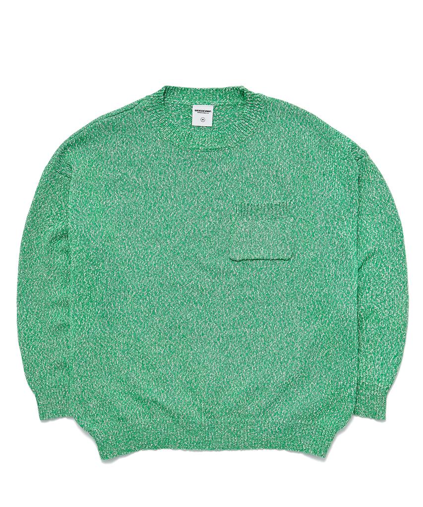 VERSE ONE Slub Knit Sweater Apple Green