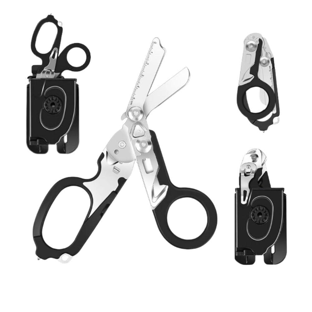 Multifunctional Emergency Rescue Shears With Strap Cutter Glass Breaker Outdoor Survival Emergency Response Tool