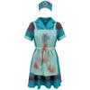 Adult Halloween Nurse Costume Set Includes Dress Apron and Cap Suitable for Role Play and Themed Events Party Outfit