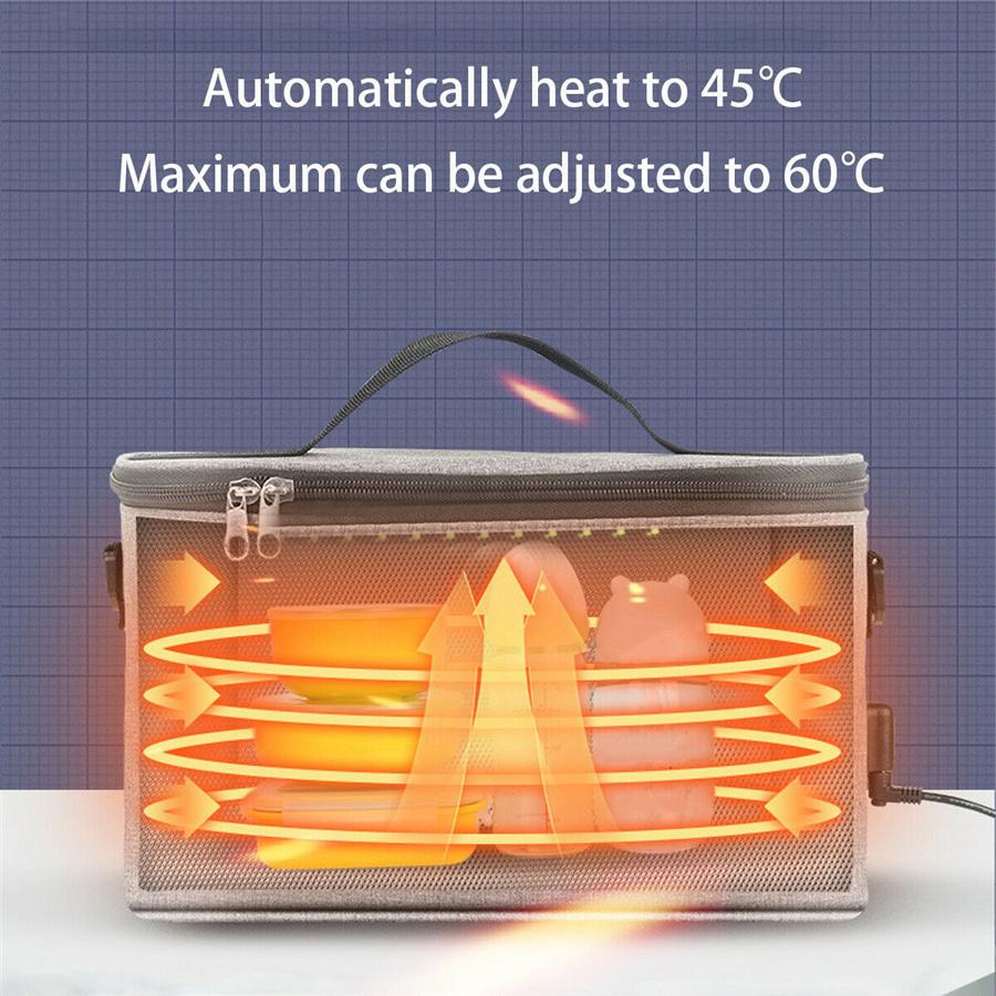 8L Car Electric Food Heating Bag Portable Lunch Box Warmer Milk Oven Container