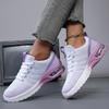 Fashion Purple Sport Shoes Women Running Shoes Breathable Air Cushion Mesh Sneakers Anti-slip Gym Trainers Jogging Athletic Shoes Big 42