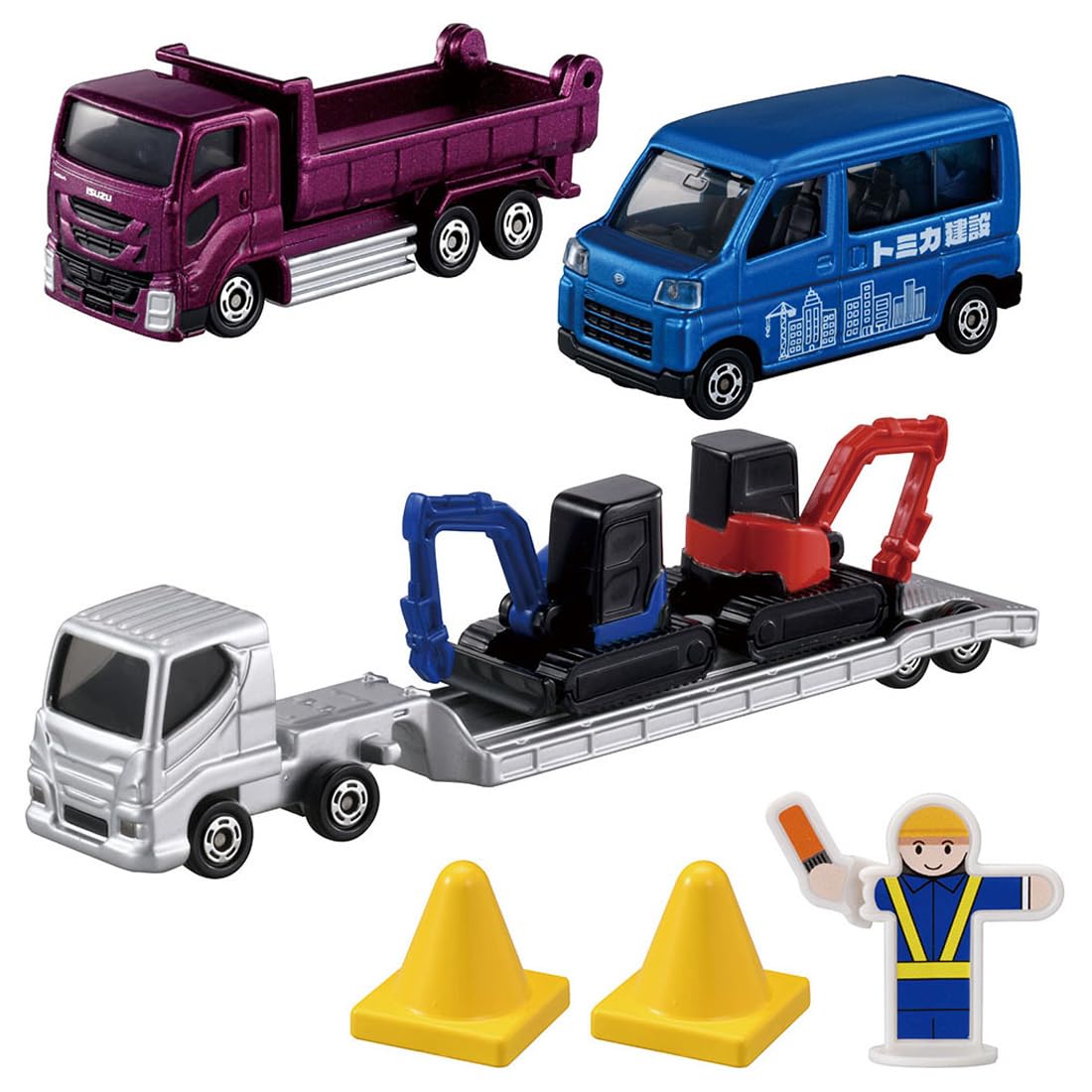

Takara Tomy Tomica Подарок Построй город Томика Стройплощадка Набор Машинки Возраст 3+ и Набор Let s City! (Миниатюрная игрушка, Вверх)