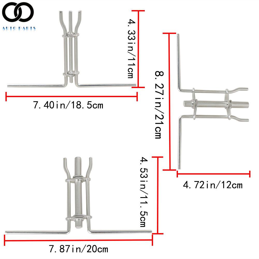 Hydraulic Cylinder Piston Rod Seal U-Shaped Cup Installation Tool Kit SML 3PCS