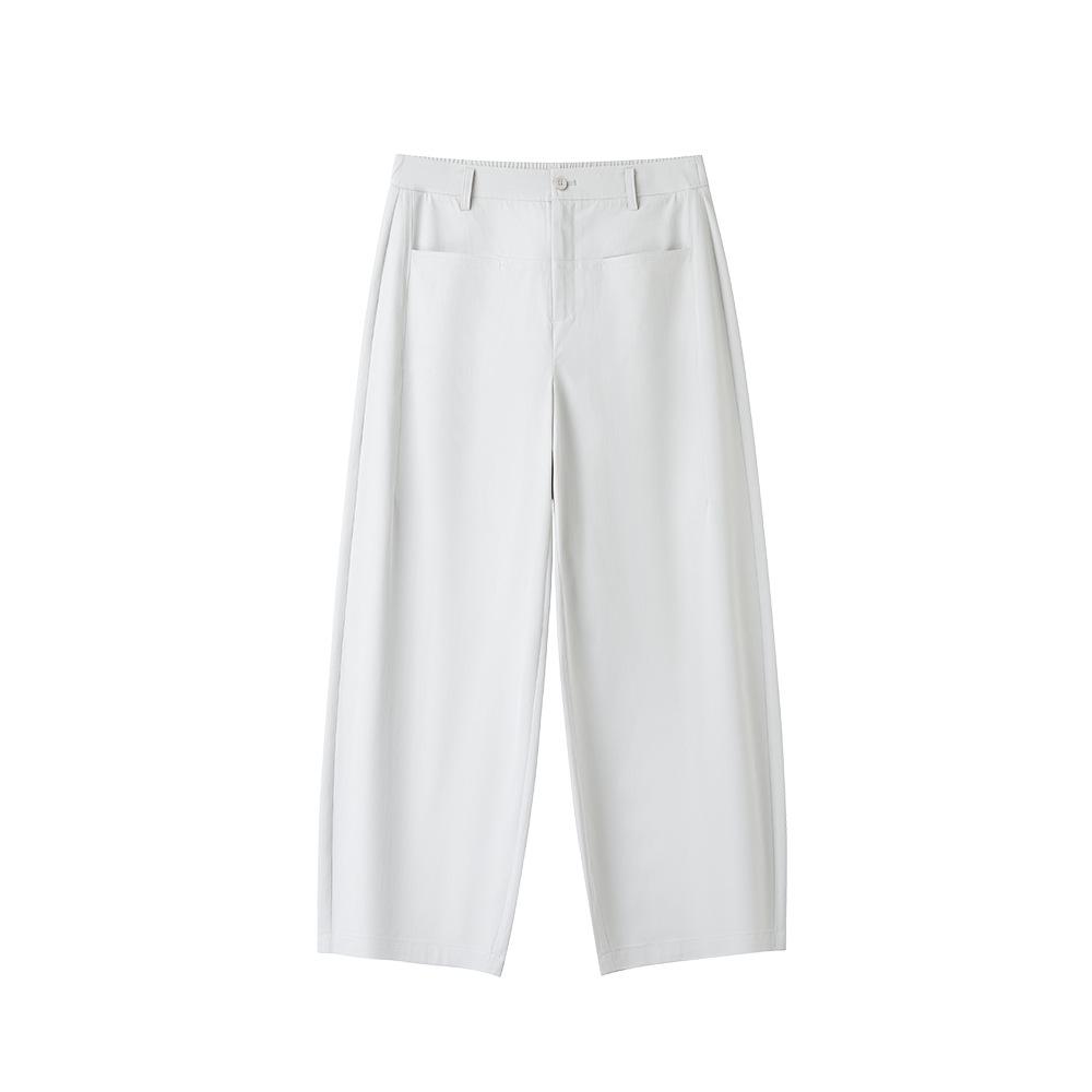 Han Shi Yi Ren Women s Lyocell Wide-Leg Cropped Pants, Summer 2026 High Waist Slimming Style 28