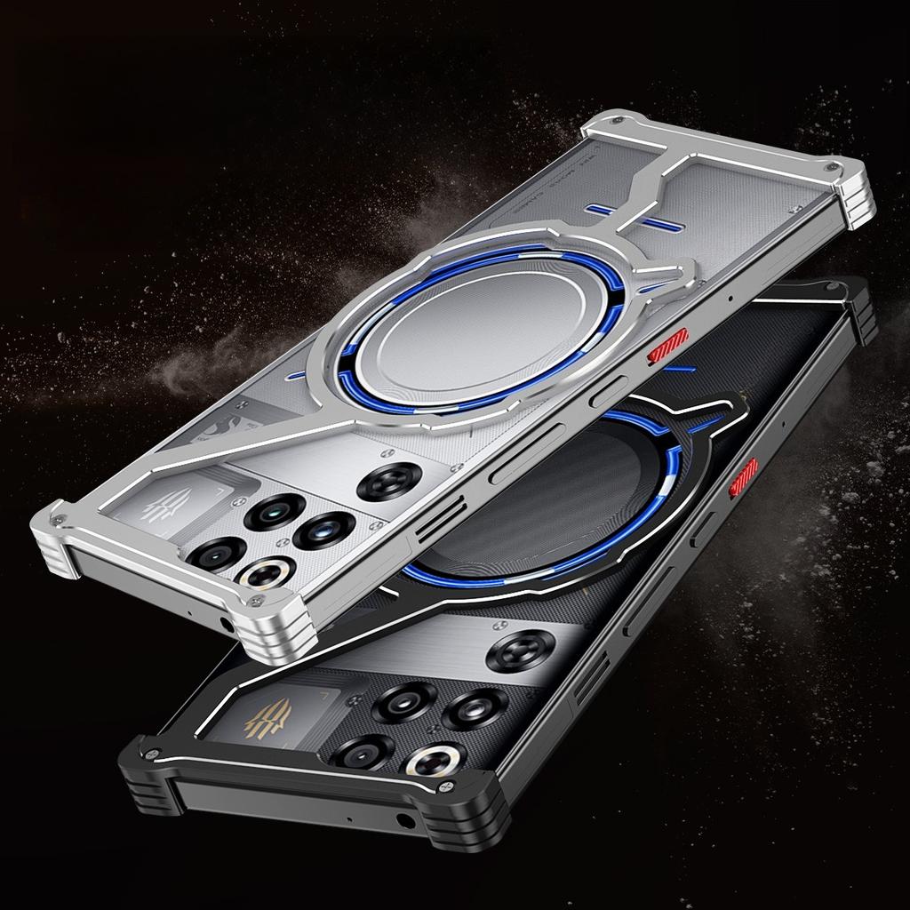 Phone Cases Nubia,Borderless Shockproof Armor Case with Metal Heat Dissipation