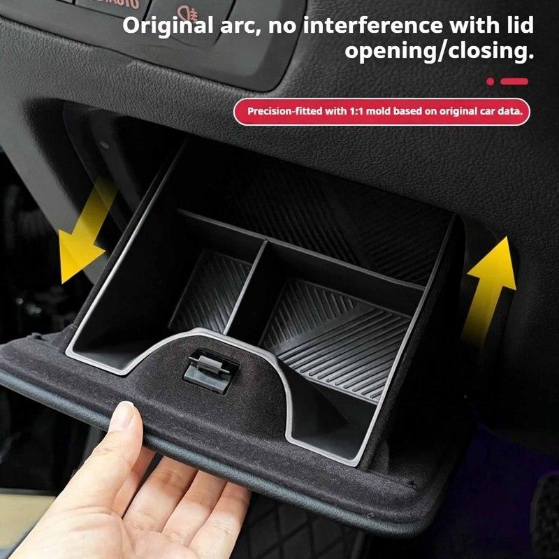 For BMW X5 G05 -2026 Car Driver's side storage compartment with silicone interior decorative storage items