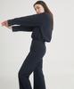 THEFRHT Wool Stripe Flare Pants (Navy)