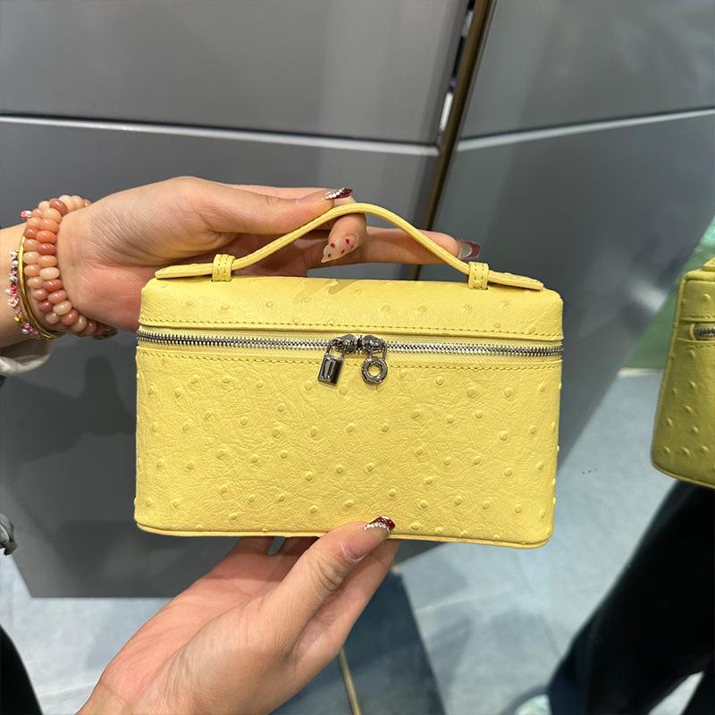 LP19 Fashionable Versatile 2025 New Genuine Ostrich Leather Crossbody Bag - Gigi Style Handbag