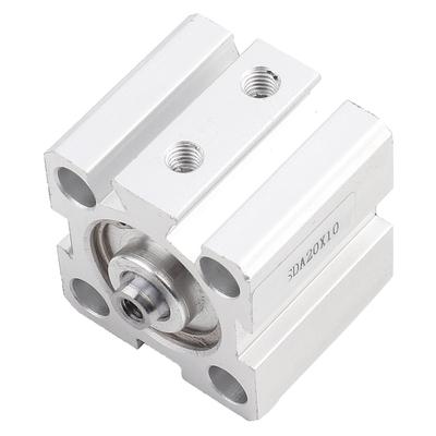 Cilindro de Aire Delgado de Doble Efecto de Aleación de Aluminio SDA20x10 Diámetro Interior 20 mm Carrera 10 mm