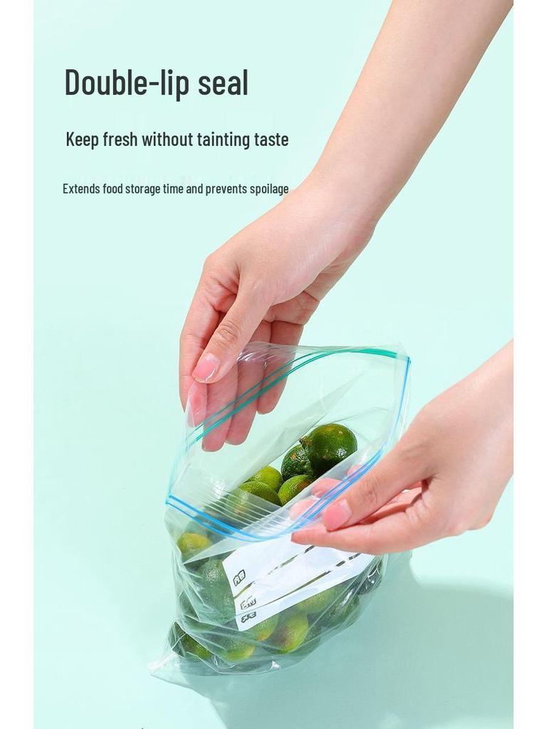 Lebensmittelechte, verdickte, selbstverschließende Frischhaltebeutel zum Einfrieren und Kühlen