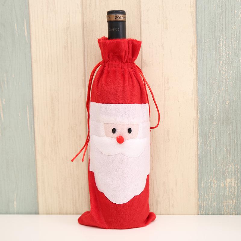 Christmas Decorations Santa Claus Wine Bags Gift Bags Champagne Bottle Sets