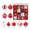 Painted Christmas Ball Set: Shiny Irregular Ornaments for Tree Decoration