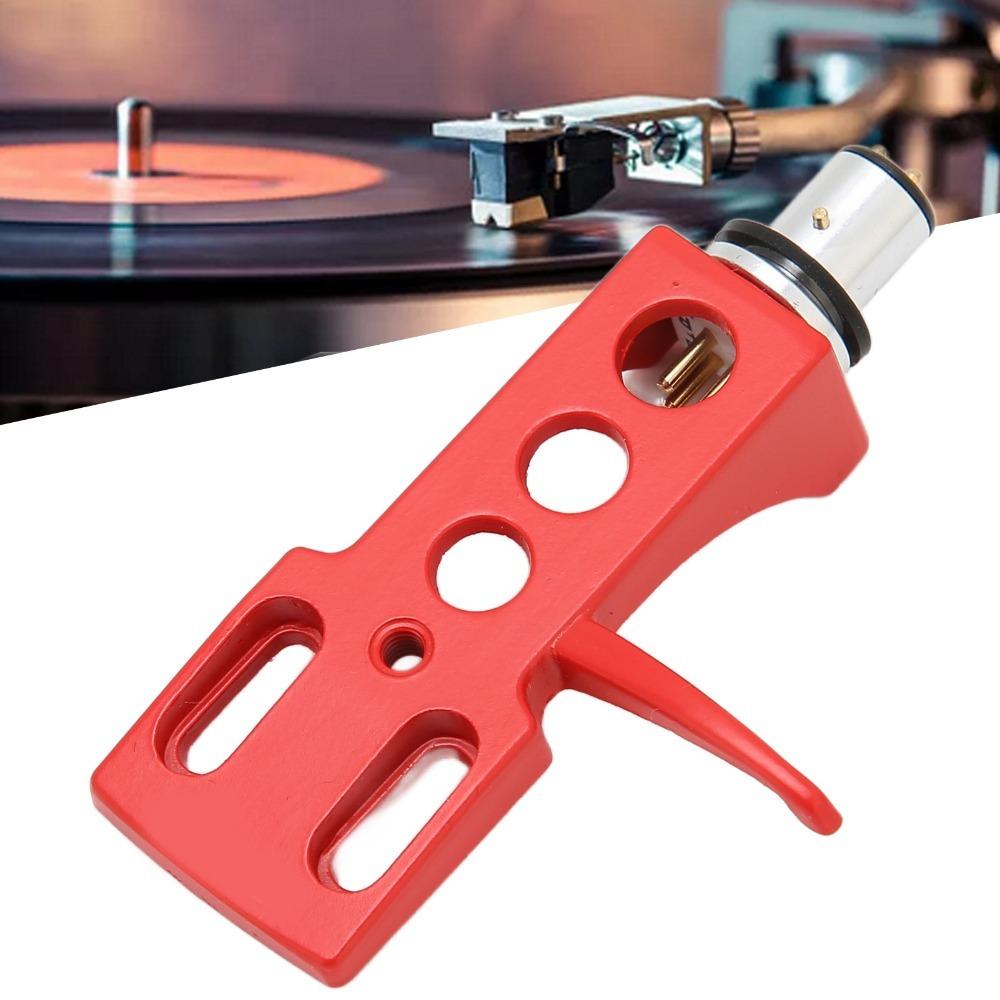 4 Connection Wires Vinyl Stylus Holder Aluminium Alloy Turntable Headshell Mount For DJ Use