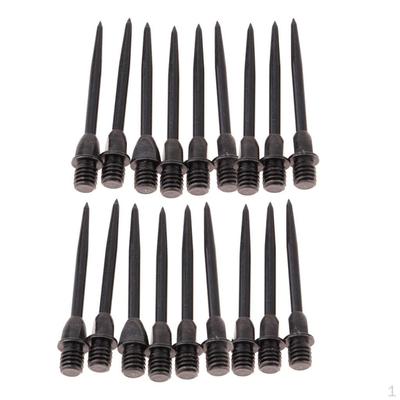 Set Of 18 Darts Steel Tips Replacement Points Shafts 2BA Thread Black