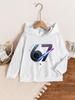 Cosmic Number 67 Printed Personalized Children's Hooded Sweatshirt, A Casual Spring-Autumn Must-Have Top, The Ideal Gift Choice