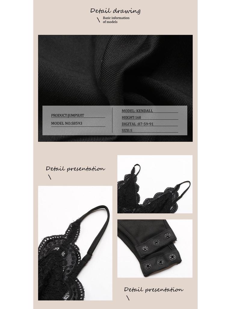 Summer Bestseller: Sexy Deep V-neck Lace Camisole Bodysuit