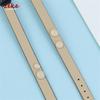 Bracciale a Catena in Vera Pelle Multicolore alla Moda Cintura di Cuoio Rame Regolabile Fatto a Mano DIY Accessori 8mm 10mm Cinturino per Orologio Ultra-sottile