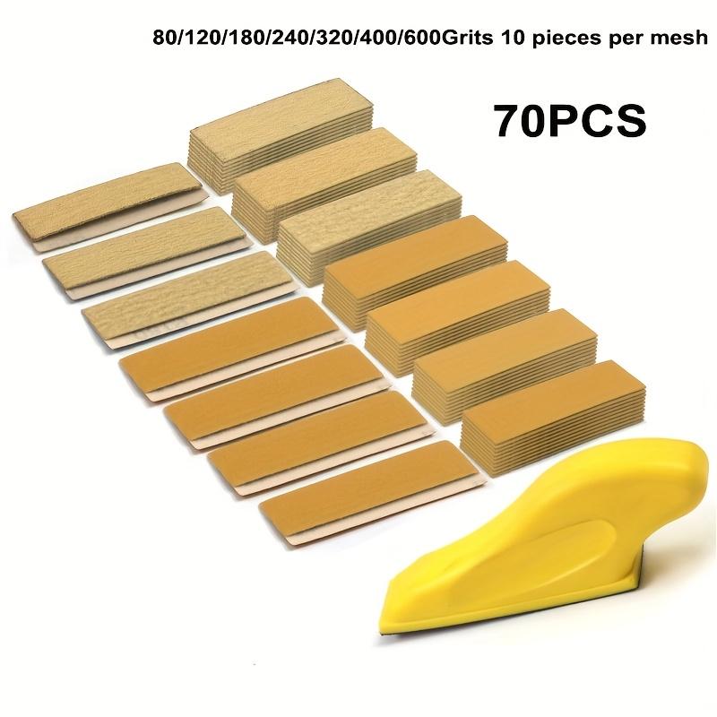 Miniature detail sandpaper kit, handmade sanding blocks for small projects, for wooden crafts, tight space metal finishes