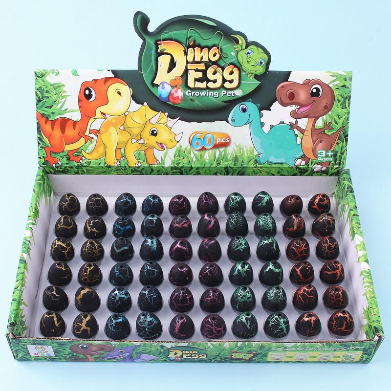 60PCS Water-incubated Dinosaur Egg Toys EVA Material Creative Simulation of Incubating Dinosaur Eggs Children's Educational Toys