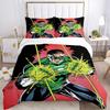 3pcs Green Lantern Ring Cover Set,Soft Comfortable Duvet Cover,Guest Room (1*Duvet Cover + 2*Pillowcases, Without Core) yy251024196