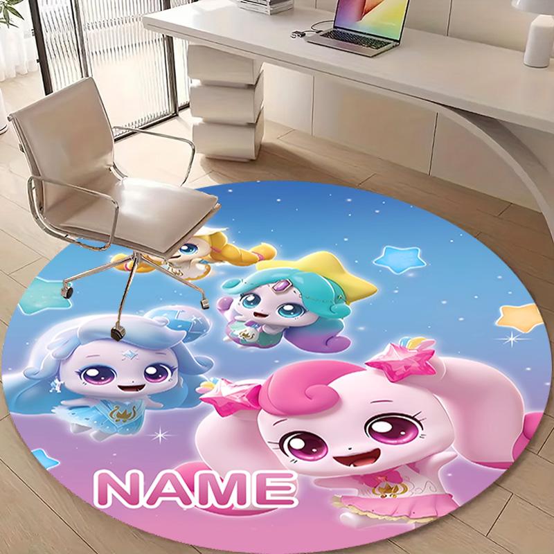 Personalized Magic Sweethear Round Chair Office Rug - Perfect for Mat, Office Chair & More - Ideal Gift for Birthdays and Holidays